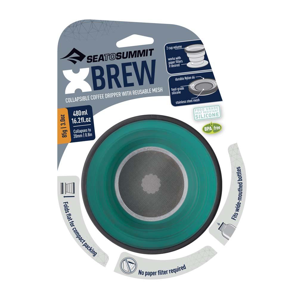 X-Brew Coffee Dripper-Sea to Summit-Pacific Blue-Uncle Dan&#39;s, Rock/Creek, and Gearhead Outfitters