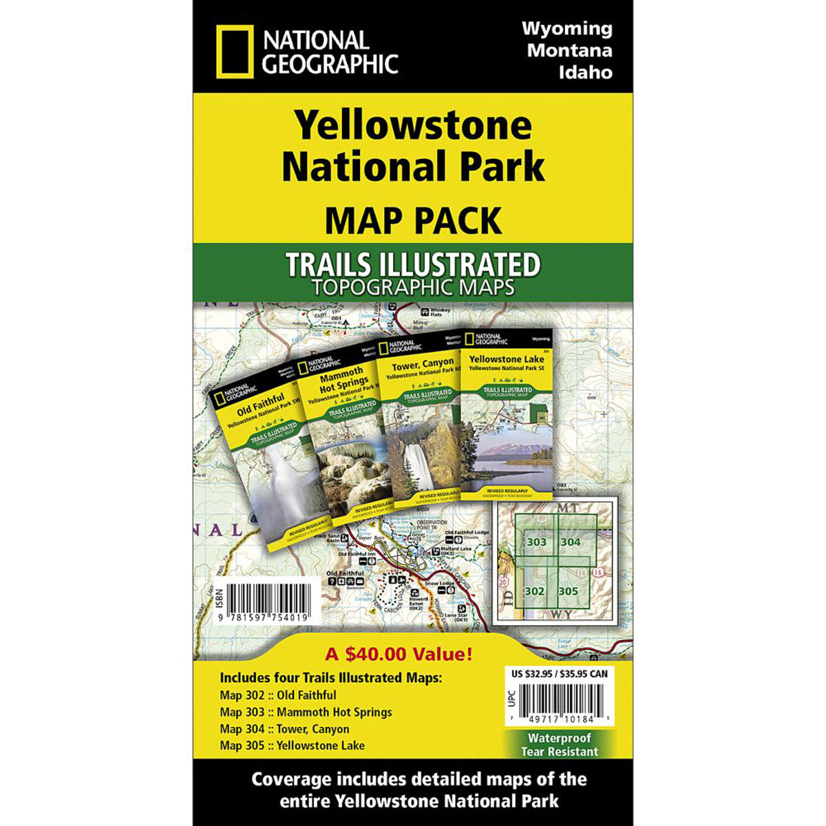 Yellowstone National Park [Map Pack Bundle]-National Geographic Maps-Uncle Dan's, Rock/Creek, and Gearhead Outfitters
