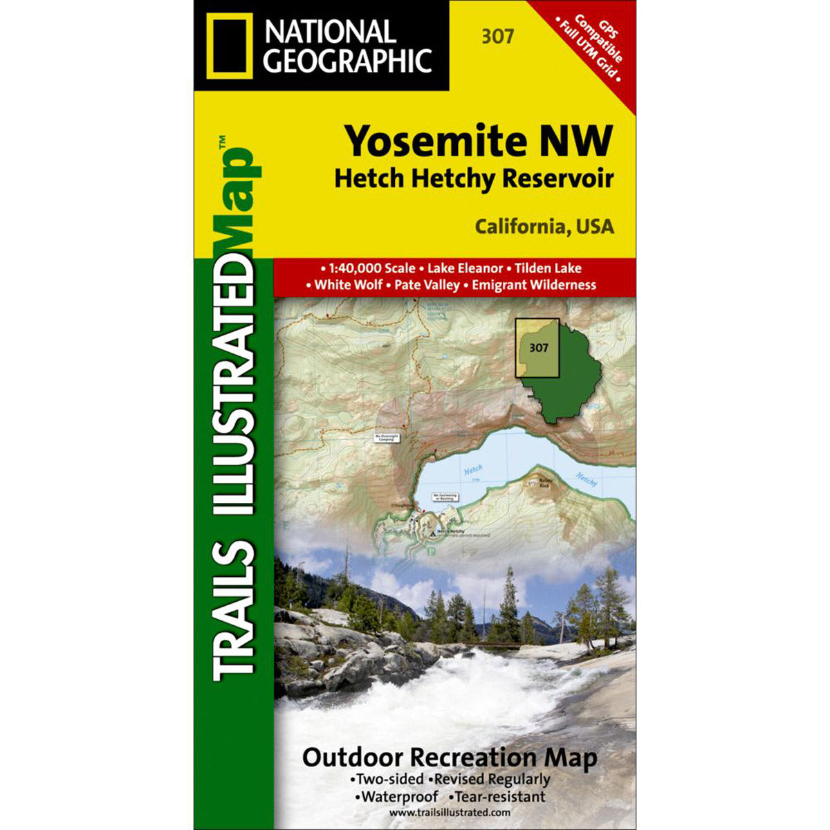 National Geographic Maps Yosemite NW: Hetch Hetchy Reservoir