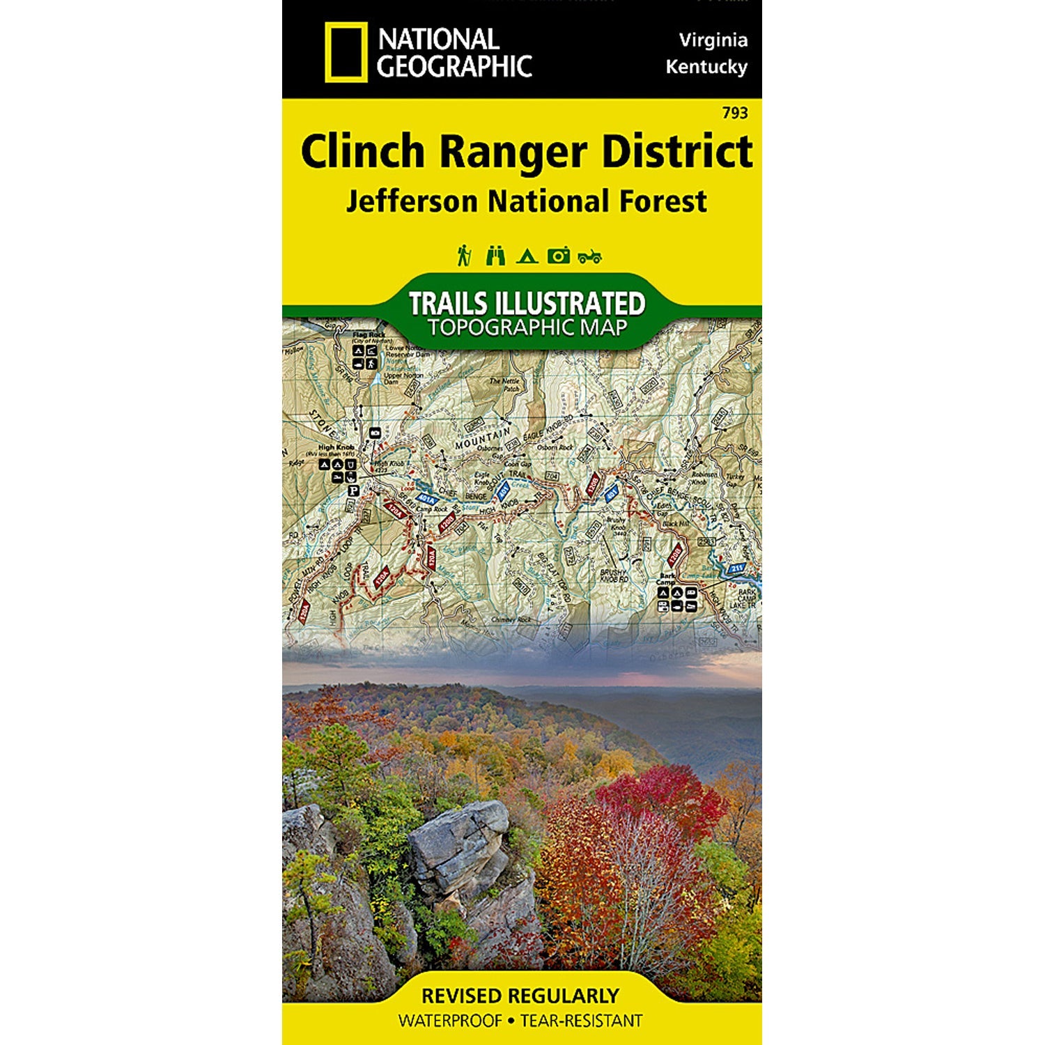 National Geographic Maps Clinch Ranger District [Jefferson National Forest] Map