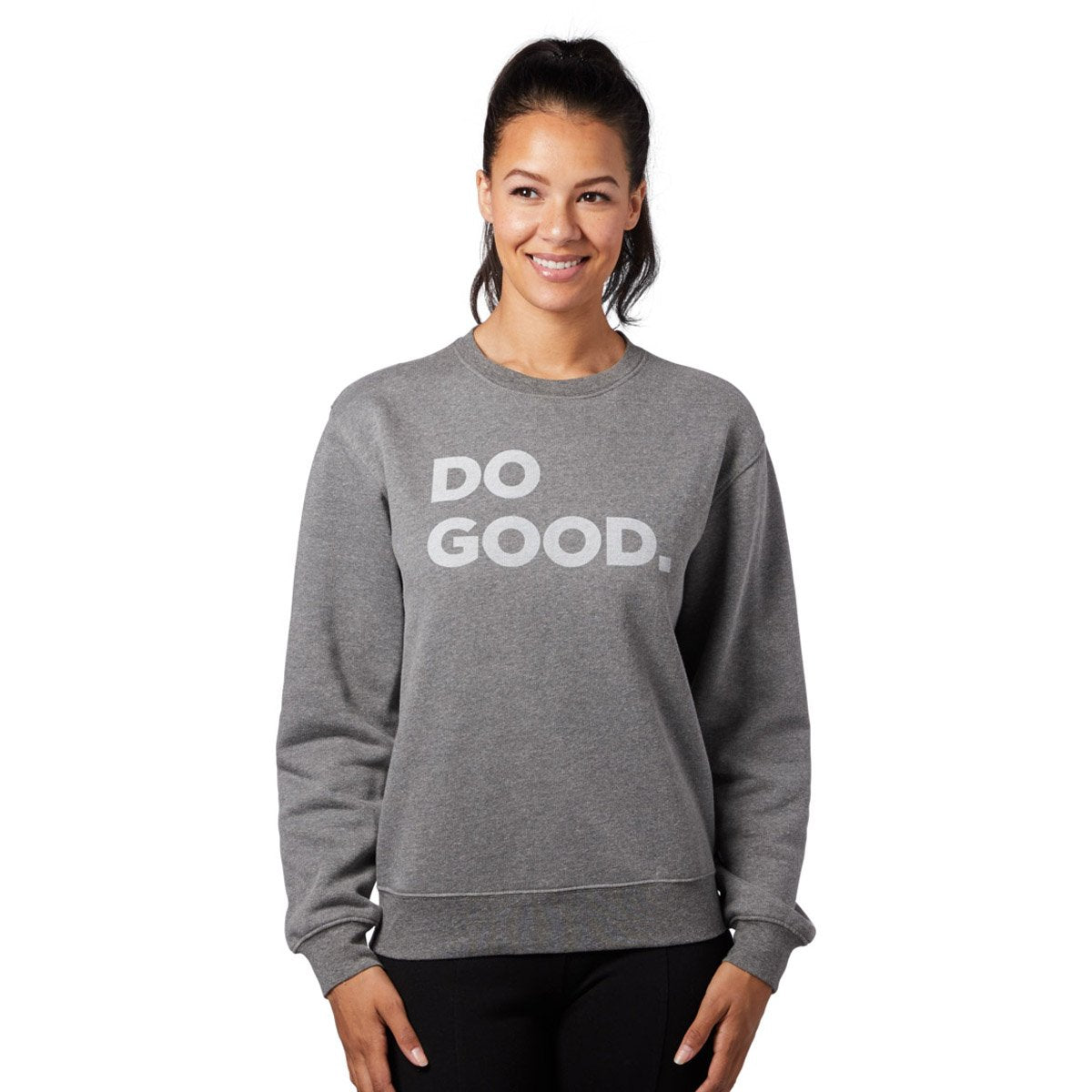 Cotopaxi Women's Do Good Crew Sweatshirt Heather Grey