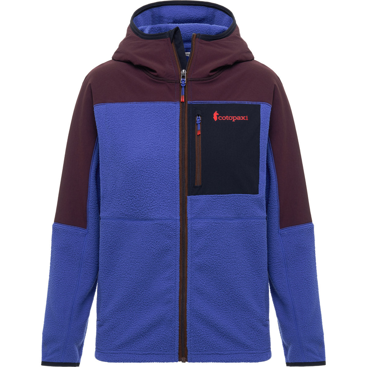 Cotopaxi Women's Abrazo Hooded Full-Zip Fleece Jacket Black Iris/Clay