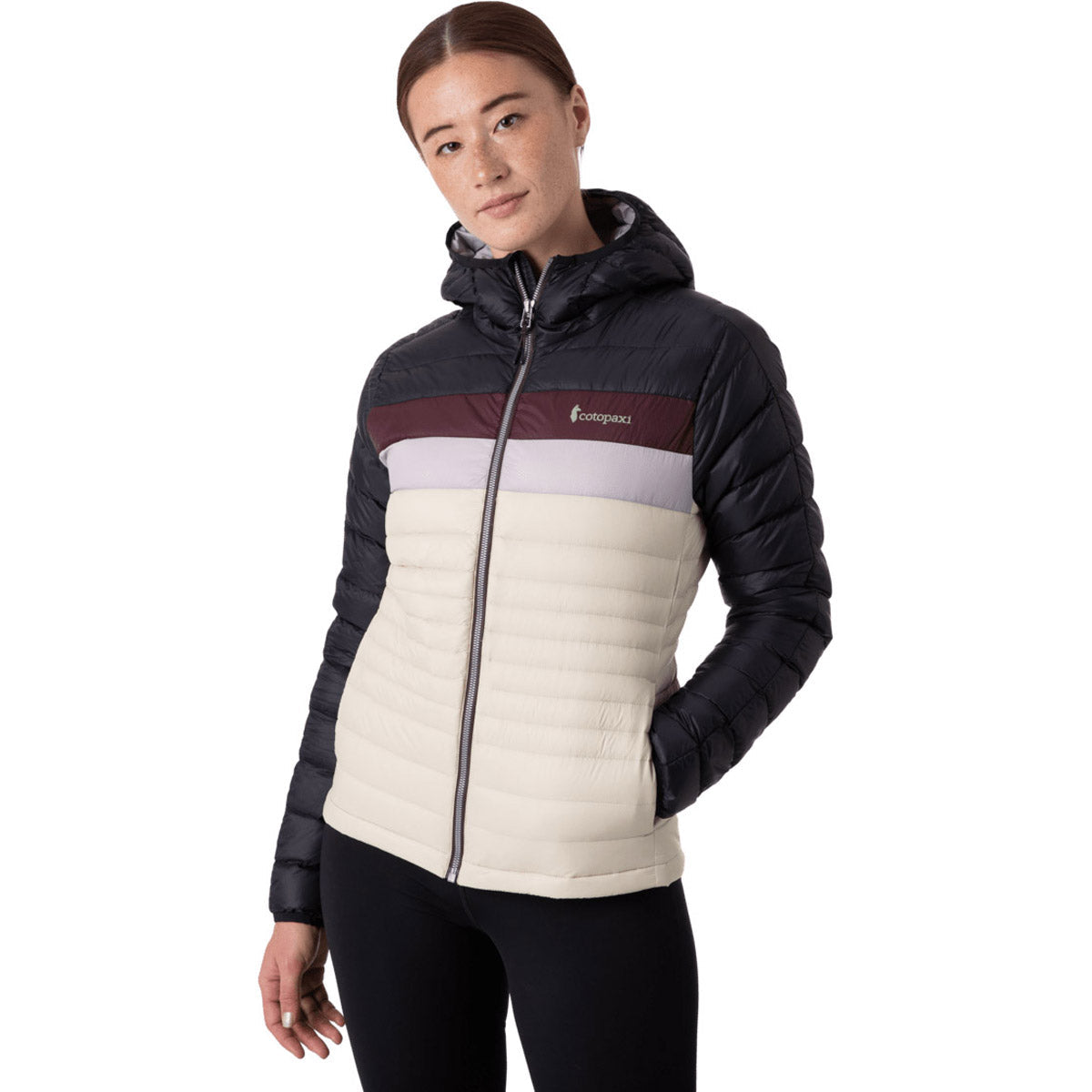 Cotopaxi Women's Fuego Hooded Down Jacket Black/Cream