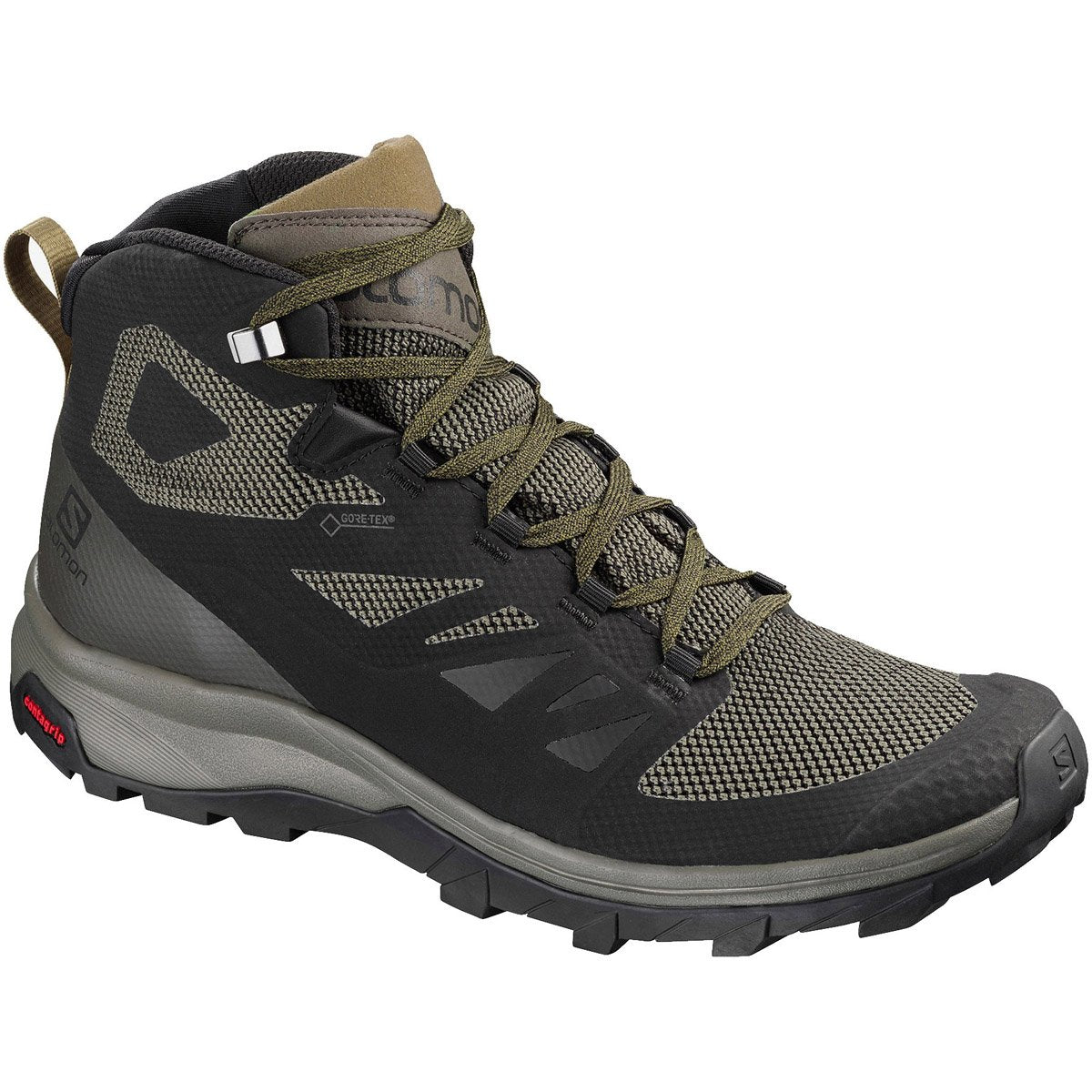 Salomon Men's OUTline Mid GTX Black / Beluga / Capers