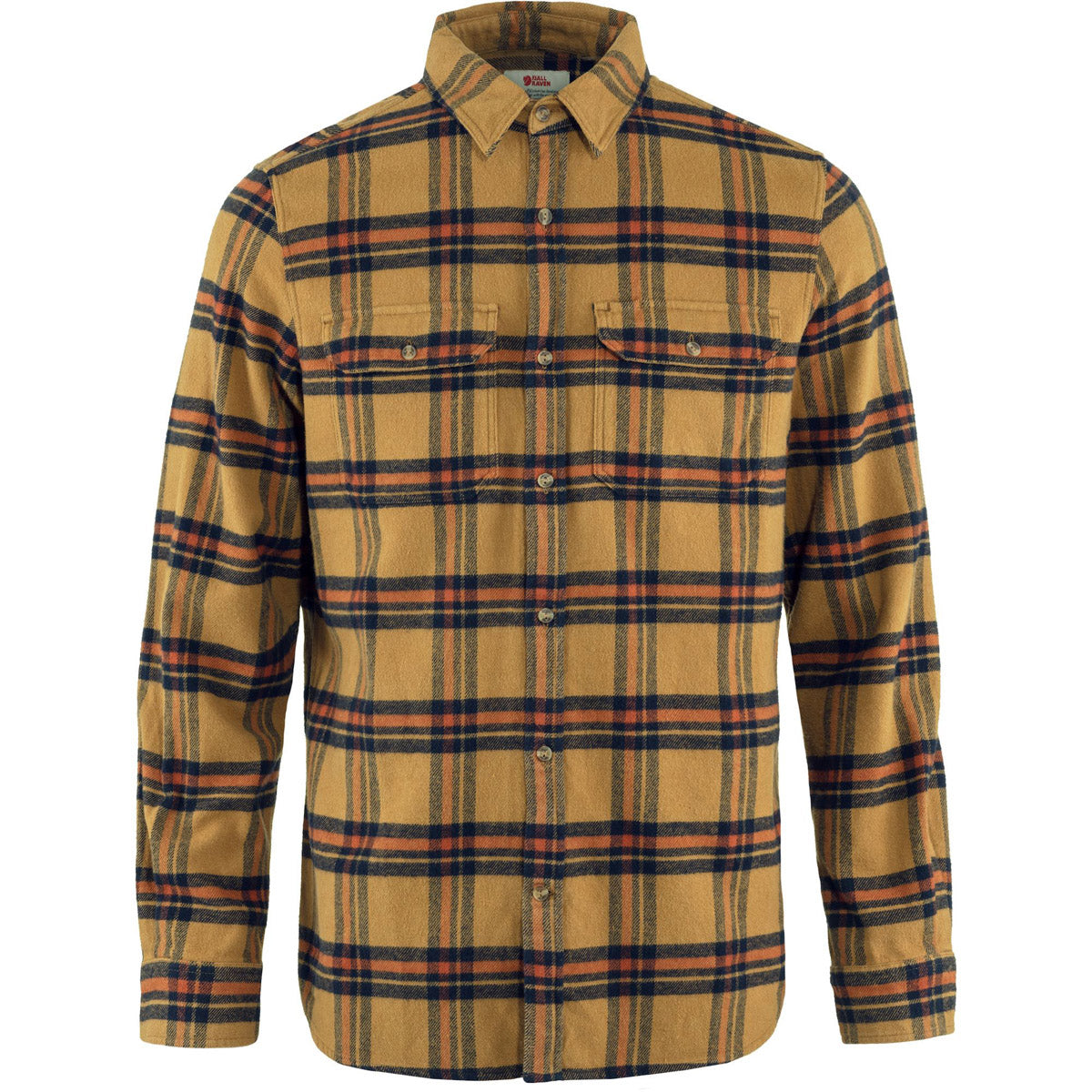 Fjallraven Men's Ovik Heavy Flannel Shirt Buckwheat Brown-Autumn Leaf