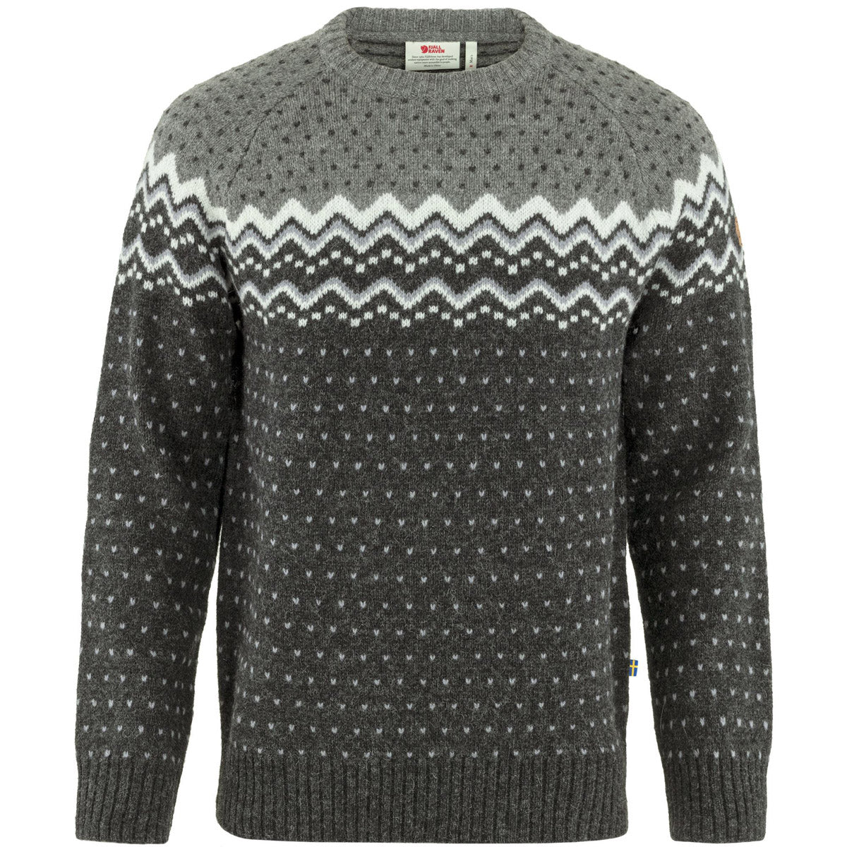 Fjallraven Men's Ovik Knit Sweater Dark Grey-Grey